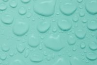 Kaboompics - Mint Green Water Drop Texture With Macro Beads