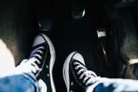 Kaboompics - Black sneakers