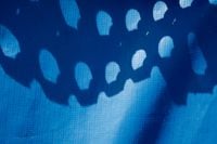 Kaboompics - Blue Shadow Pattern on Textured Boat Surface