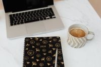 Kaboompics - Coffee and Pen on a Minimal Work from Home Desk