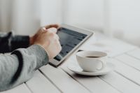 Kaboompics - Man using a tablet