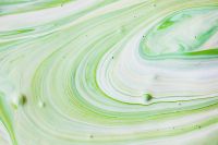Kaboompics - Horizontal Mint and White Fluid Paint Streaks for Pastel Website and Presentation Backgrounds