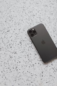 Kaboompics - Angled Apple iPhone 11 Pro on White Terrazzo