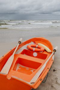 Kaboompics - Lifeguard boat on Baltic coast