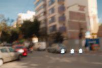 Kaboompics - European City Street with Cars in Soft Focus and Motion Blur