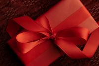 Kaboompics - Close Up Red Gift Boxes with Satin Ribbons