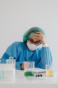 Kaboompics - Tired Scientist Taking a Break From Laboratory Work