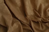 Kaboompics - Wide Brown Linen Curtain Folds in Warm Neutral Light, Abstract Textile Background