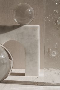 Kaboompics - Clear Sphere Framed by Marble Arch and Glass