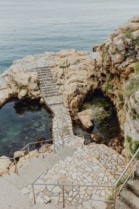 Kaboompics - Rocky coastline on the Adriatic Sea in the small town of Rovinj, Croatia