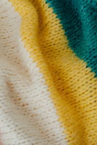 Kaboompics - Multicolor Yellow and Teal Knit Close-Up