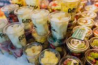 Kaboompics - Layered Fruit Salad Cups for Takeaway at Madrid Market