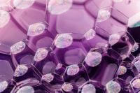 Kaboompics - Purple Bubble Skincare Texture