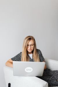 Kaboompics - Student Using Laptop for Home Study