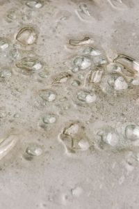 Kaboompics - Dense Bubble Glass Texture with Uneven Translucent Fragments