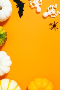 Kaboompics - Vertical Halloween Pumpkin and Bat Border