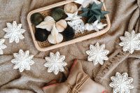 Kaboompics - Flat Lay of Paper Ornaments and White Snowflakes