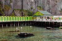 Kaboompics - Italian Seaside Restaurant Beside Colorful Sorrento Changing Rooms