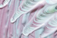 Kaboompics - Pale Lavender and Mint Swirl Paint Background for Beauty and Wellness Layouts
