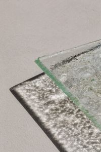 Kaboompics - Layered Glass Sheet Edges with Neutral Copy Space