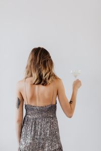 Kaboompics - Woman Holding a Drink during New Year's Celebration