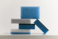 Kaboompics - Blue and Green Sponge Stack