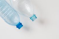 Kaboompics - Blue Bottle Necks with Condensation in Close-Up