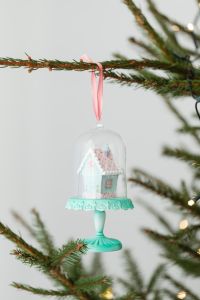 Kaboompics - Glass House Ornament Hanging on a Tree
