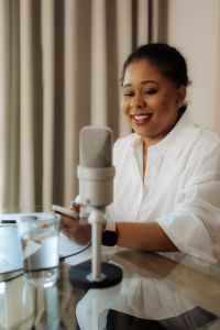 Black Woman Working Remotely From Home On A Laptop