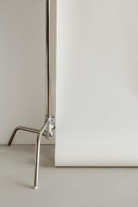 Kaboompics - Photo studio interior - C-stand lighting tripod - photo backdrop - LED lamp