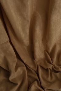 Kaboompics - Close-Up of Draped Brown Curtain with Deep Soft Folds