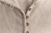 Kaboompics - Beige Knitted Clothing With Button Front Detail