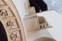 Kaboompics - Carved Floral Arch beneath Historic Krakow Facade