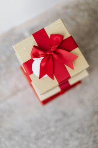 Kaboompics - Close-Up Red Ribbon on Stacked Presents