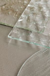 Kaboompics - Overlapping Clear Glass Sheets with Uneven Faceted Texture