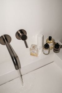 Kaboompics - Overhead Luxury Bathroom Products on Sink Ledge