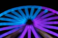 Kaboompics - Blue and Violet Ferris Wheel Spokes for a Wide Abstract Background