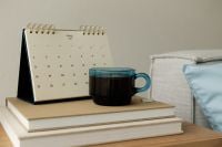 Kaboompics - January 2027 Desk Calendar With Green Tea and Books