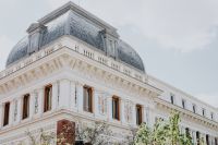 Kaboompics - Ornate Gray Mansard Roof and White Facade Corner in Madrid