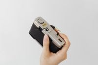 Kaboompics - Close-Up of a Handheld 35mm Camera: Side Plate and Controls