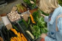 Kaboompics - Woman Choosing Fresh Greens and Vegetables