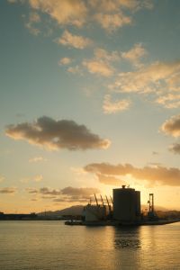 Kaboompics - Dramatic Malaga Port Sunset
