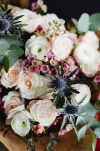 Kaboompics - Close-Up of White and Pink Flowers With Greenery