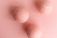 Kaboompics - Pink Tennis Balls Minimal Composition