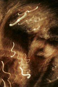 Kaboompics - Silver and White Light Streaks across Black, Monochrome Motion Blur Background Texture
