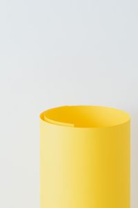 Kaboompics - Yellow Paper Roll with Wide White Copy Space
