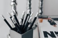 Kaboompics - Black pencils