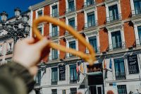 Kaboompics - Churros with a cup of hot chocolate