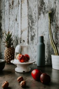 Kaboompics - Fruit and nuts on a kitchen table