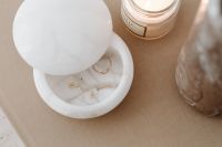 Kaboompics - White Bowl and Candle on Beige Art Book